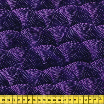JAP-11182-7 : demi cercles, pointillés,violet,