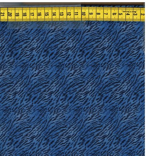FAU-11726-6 zébrures diagonales foncées F/ bleu moyen